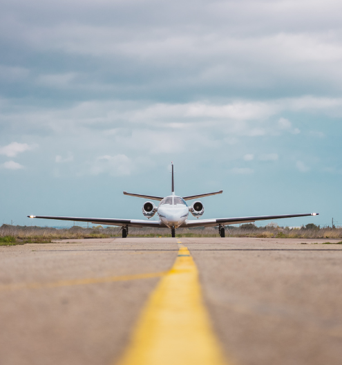 jet privé sur le tarmac